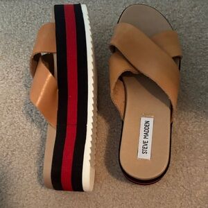 NWOB Steve Madden AsherTan Platform Sandals